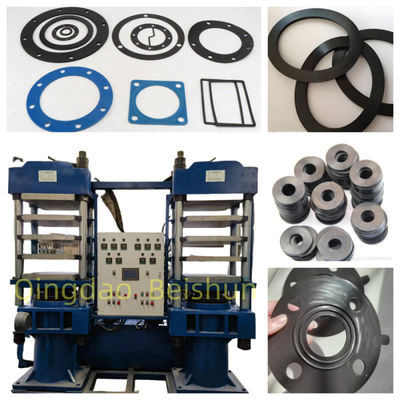 Double Station Rubber Sealing Ring Vulcanizer With Automatic PLC Control Automatic Mold Opening And Electrical/ Oil/ Steam Heating