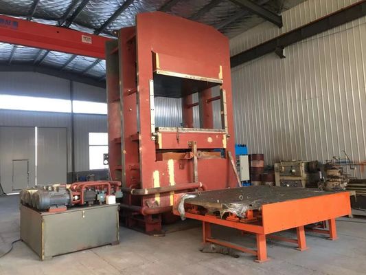 Buy Full Automatic Rubber Vulcanizing Press Machine with 45 Steel Heating Plates and Cast Steel Cylinder for Final Product Vulcanizing online manufacture