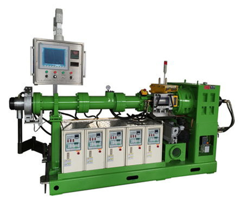 Buy Cold Feed Rubber Extruder Machine Single Screw Rubber Cable Extruder online manufacture