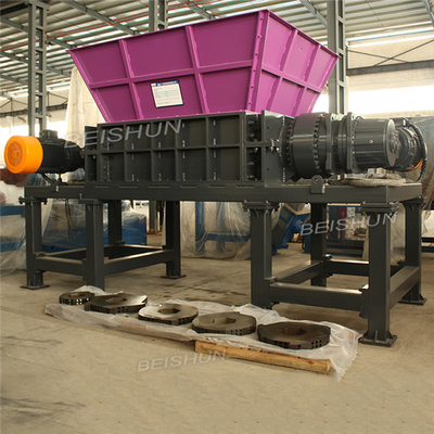 Buy Fully Automatic Waste Tyre Recycling Machine PLC Waste Rubber Tire Shredder Machine online manufacture