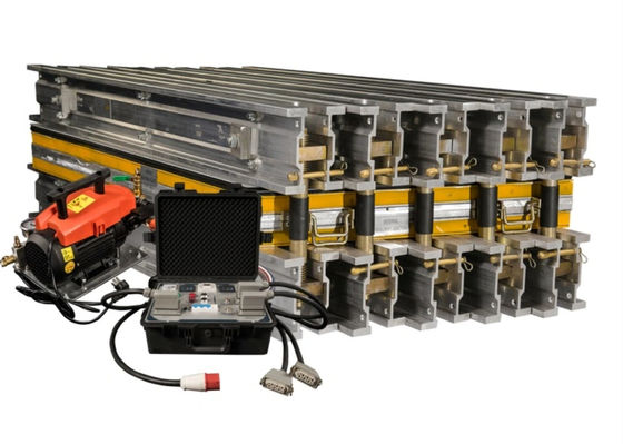 Buy Lightweight Portable Rubber Conveyor Belt Vulcanizing Machine with 800mm Belt Width 900mm Splice Length and 12 PCS Beam Quantity online manufacture