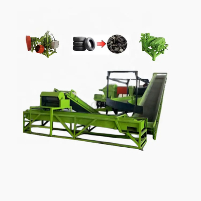 Buy Low Cost PLC Control Tyre Recycling System Output 500-2500kg/h online manufacture