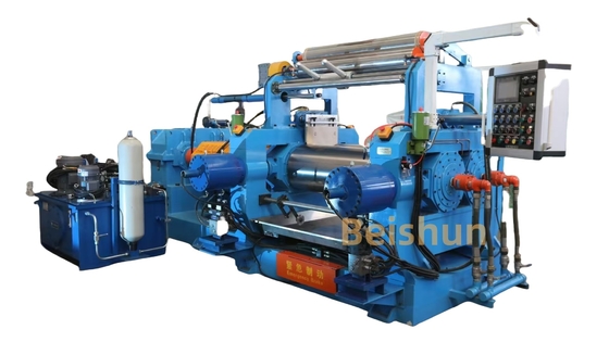Buy High Capacity 24 Inch Rubber Mixing Mill With Electric Pitch Adjustment / Hydraulic Rubber Baffle / Stock Blender online manufacture