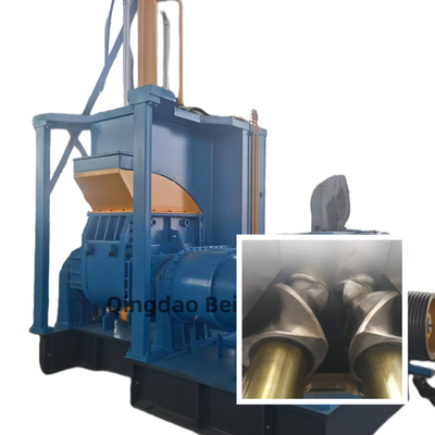 Buy Dual Rotor Single Hydraulic Down Pressure Rubber Kneading Machine online manufacture