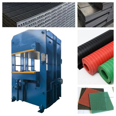Buy Semi-automatic Rubber Frame Vulcanizing Machine with 500-ton Clamping Force for Rubber Anti-slip Mats and Shock-absorbing Mat Manufacturing online manufacture