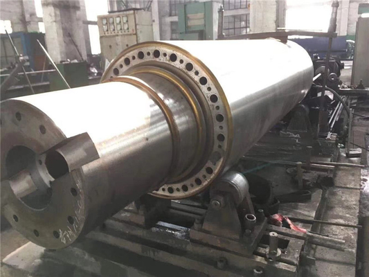 Ductile Iron Rubber Machine Parts Forged Steel Shaft  High Speed Steel Roller