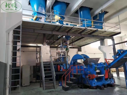 Automatic Rubber Mixing Line Adopts Rubber Internal Mixing Machine And Batching Auxiliary Machine