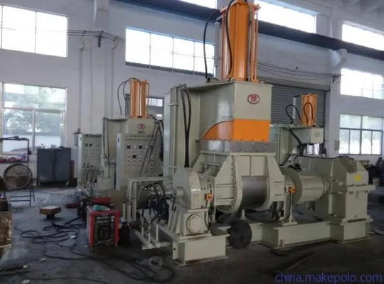 Double Shaft 110L Rubber Kneader Machine PLC Control Mitsubishi Or Siemens Electric