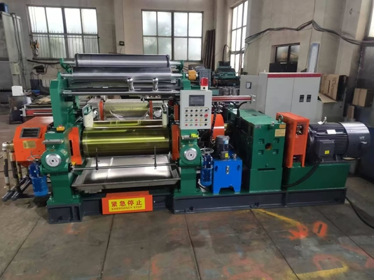 PLC Smooth Rollers rubber mixing mill machine Automated Control System