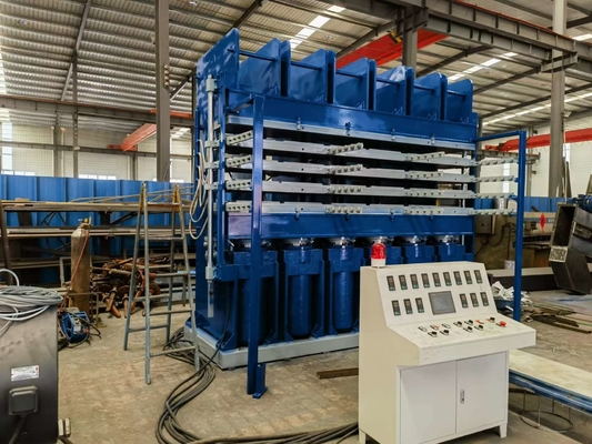 PLC 4 layers Hydraulic Vulcanizing Press For Prefabricated Retread truckTire Tread