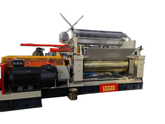 Quality XK-560 Automatic Gap Adjustment Rubber Mixing Mill Machine with Stock Blender and Hydraulic Brake factory