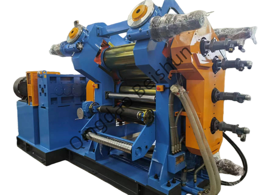 4-roller PLC rubber calender with precise control of thickness rubber material and stable cooling system