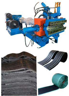 XJD-150×16D Pin Barrel Cold Feed Extruder For Extruding Tire Tread And Rubber Sheet In Manufacturing Plant With Deep Screw