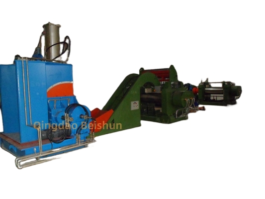 CE Certified 75 Liter Rubber Kneader Driven By Double Rib Rotor And 110kw Motor