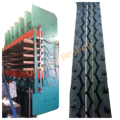 5 Layer Electric Heating Jaw Hydraulic Molding Machine For Tire Tread Manufacturing