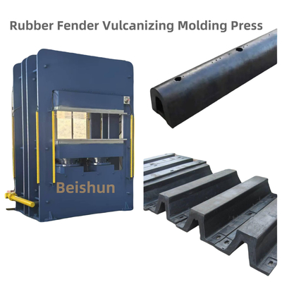 800 Ton Pressure Rubber Vulcanizing Machine And Hot Press Molding Machine For Rubber Fender Manufacturing