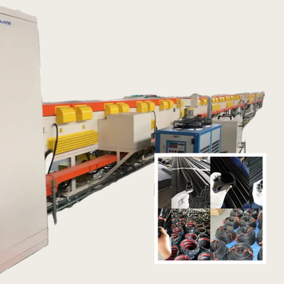 XJ-90 Rubber Cold Feed Extruder And EPDM Rubber Strip Production Line