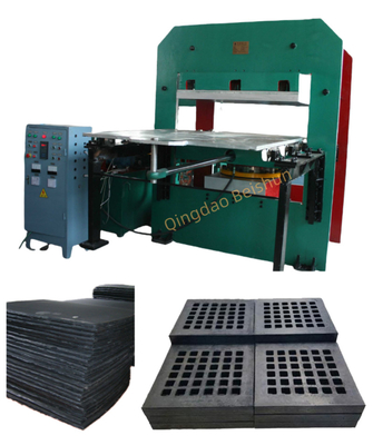 Rubber Shockproof Plate / Rubber Screen Vulcanizing Molding Machine With Push Pull Mold By Electric Heating