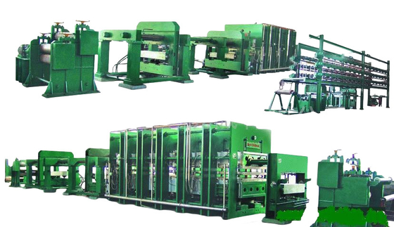 PLC Control Belt Vulcanizing Machine 800T Hydraulic Press For Rubber Moulding