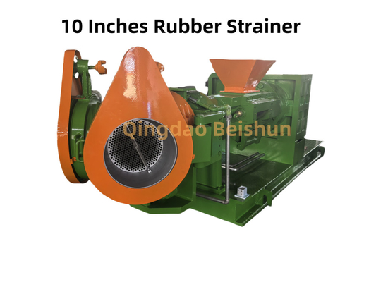 10 Inch Twin Head Rubber Strainer Extruder Capacity 1600kg/Hour