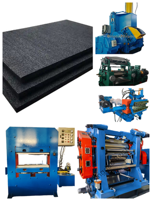 Customized Rubber Press Machine For Rubber Sound Insulation Board / Sound Insulation Pad Manufacturing Machinery