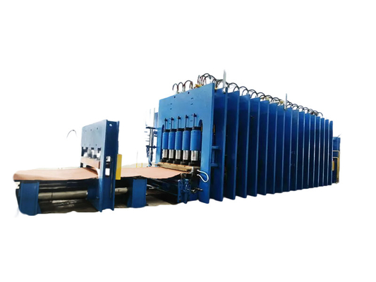 Fully Automatic PLC Controlled Rubber Flat Plate Vulcanizing Machine For Steel Cord Ply Rubber Conveyor Belt Production Line