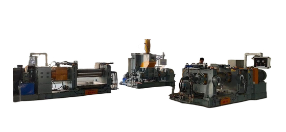 Hard Tooth Surface Reducer / Water Cooling Two Roller Rubber Mixing Mill For Manufacturing Rubber Products Factory