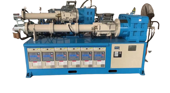 PLC Automatic Temperature Control Cold Feed Silicone Extruder / Rubber Extruder For Can Produce Silicone Strips Rubber Wipers