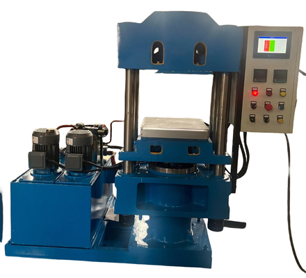 250mm Plunger Diameter Rubber Vulcanizing Press Machine with Manual Operation and 57.6kw×2 Heating Power