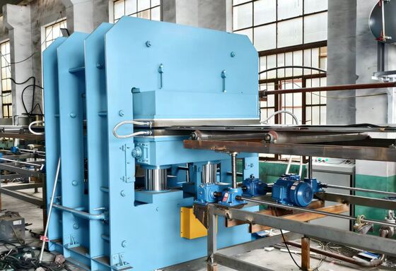 Quality 400-ton Pressure Flat Frame Vulcanizing Machine with PLC Control and 200mm Plate Gap for Rubber Cord Fabric Sandwich Sheets factory