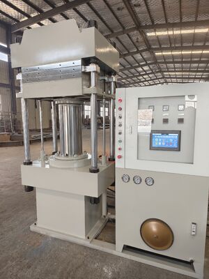 Good price 600×600mm Hot Plate 100ton Clamping Force Rubber Vulcanizing Press Machine With PLC Control System For Making Rubber Blocks online