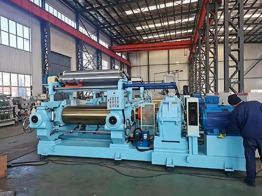 Quality 16''Automatic Rubber Blending Open Mixing Mill / With Hard-faced Rollers / High-horsepower Motor factory