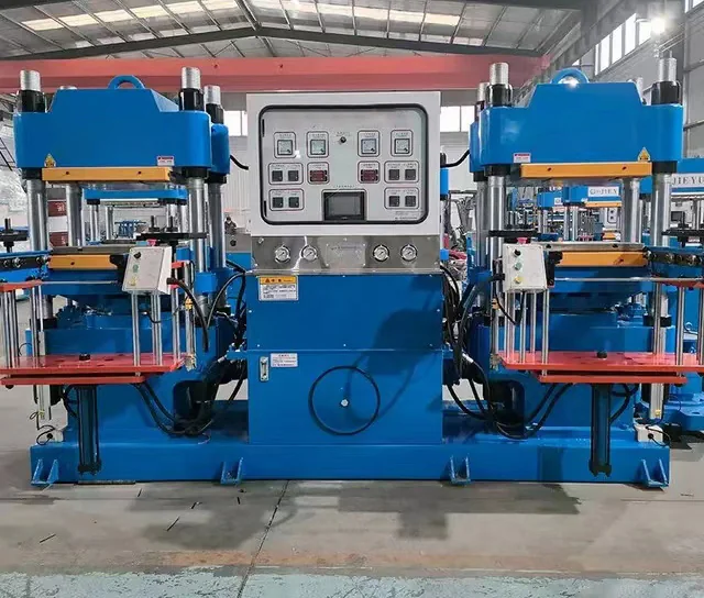 XLB-500×500 Double-Seat Vulcanizing Machine front view