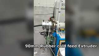 90mm Pin Rubber Cold Feed Extruder 