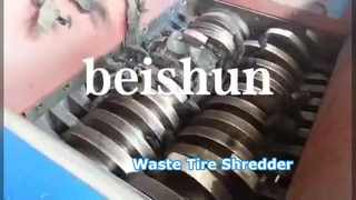  Tire Shredder of 5Tons/Hour ，Waste tire recycling production line
